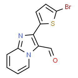 ChemSpider 2D Image | 2-(5-Bromo-2-thienyl)imidazo[1,2-a]pyridine-3-carbaldehyde | C12H7BrN2OS