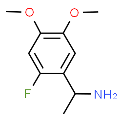 ChemSpider 2D Image | 1-(2-Fluoro-4,5-dimethoxyphenyl)ethanamine | C10H14FNO2