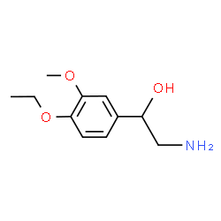 ChemSpider 2D Image | 2-Amino-1-(4-ethoxy-3-methoxyphenyl)ethanol | C11H17NO3