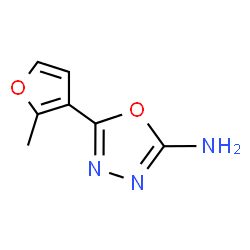 ChemSpider 2D Image | 5-(2-Methyl-3-furyl)-1,3,4-oxadiazol-2-amine | C7H7N3O2