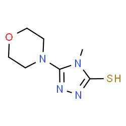 ChemSpider 2D Image | 4-methyl-5-morpholin-4-yl-4H-1,2,4-triazole-3-thiol | C7H12N4OS