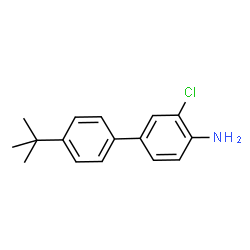 ChemSpider 2D Image | 4'-tert-butyl-3-chloro-1,1'-biphenyl-4-amine | C16H18ClN