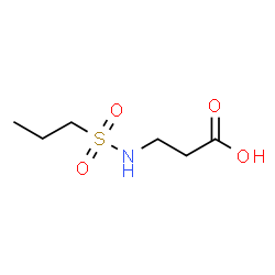 ChemSpider 2D Image | N-(Propylsulfonyl)-beta-alanine | C6H13NO4S