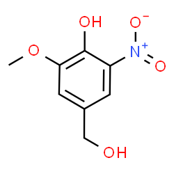 ChemSpider 2D Image | 4-(Hydroxymethyl)-2-methoxy-6-nitrophenol | C8H9NO5