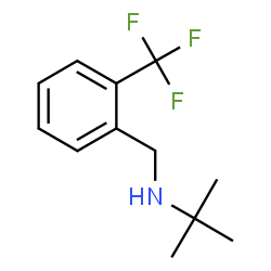 ChemSpider 2D Image | N-(tert-butyl)-N-[2-(trifluoromethyl)benzyl]amine | C12H16F3N