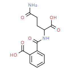 ChemSpider 2D Image | 2-[(4-Amino-1-carboxy-4-oxobutyl)carbamoyl]benzoic acid | C13H14N2O6