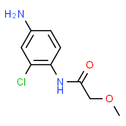 ChemSpider 2D Image | N-(4-Amino-2-chlorophenyl)-2-methoxyacetamide | C9H11ClN2O2