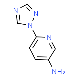 ChemSpider 2D Image | 6-(1H-1,2,4-Triazol-1-yl)-3-pyridinamine | C7H7N5
