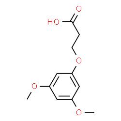ChemSpider 2D Image | 3-(3,5-Dimethoxyphenoxy)propanoic acid | C11H14O5