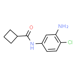 ChemSpider 2D Image | N-(3-Amino-4-chlorophenyl)cyclobutanecarboxamide | C11H13ClN2O