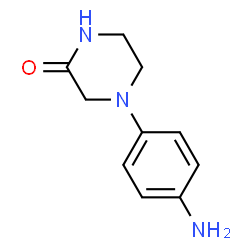 ChemSpider 2D Image | 4-(4-Aminophenyl)-2-piperazinone | C10H13N3O