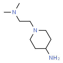 ChemSpider 2D Image | 1-[2-(Dimethylamino)ethyl]-4-piperidinamine | C9H21N3
