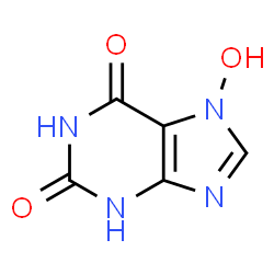 ChemSpider 2D Image | Xanthine, 7-hydroxy- | C5H4N4O3
