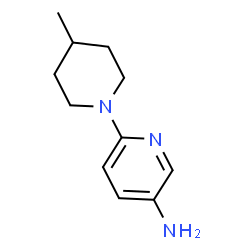ChemSpider 2D Image | 6-(4-Methyl-1-piperidinyl)-3-pyridinamine | C11H17N3