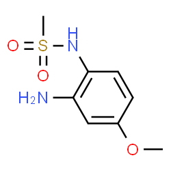 ChemSpider 2D Image | N-(2-Amino-4-methoxyphenyl)methanesulfonamide | C8H12N2O3S