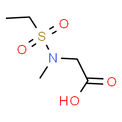 ChemSpider 2D Image | N-(Ethylsulfonyl)-N-methylglycine | C5H11NO4S