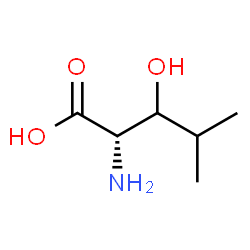 ChemSpider 2D Image | (2S)-2-Amino-3-hydroxy-4-methylpentanoic acid | C6H13NO3