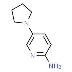 ChemSpider 2D Image | 5-pyrrolidin-1-ylpyridin-2-amine | C9H13N3