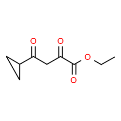ChemSpider 2D Image | Ethyl 4-cyclopropyl-2,4-dioxobutanoate | C9H12O4