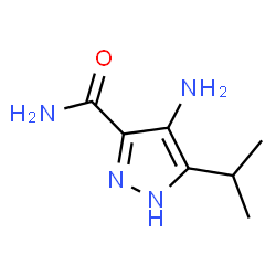 ChemSpider 2D Image | 4-Amino-3-isopropyl-1H-pyrazole-5-carboxamide | C7H12N4O