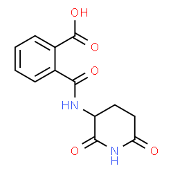 ChemSpider 2D Image | 2-[(2,6-Dioxo-3-piperidinyl)carbamoyl]benzoic acid | C13H12N2O5