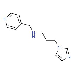 ChemSpider 2D Image | 3-(1H-Imidazol-1-yl)-N-(4-pyridinylmethyl)-1-propanamine | C12H16N4