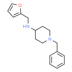 ChemSpider 2D Image | 1-Benzyl-N-(2-furylmethyl)-4-piperidinamine | C17H22N2O