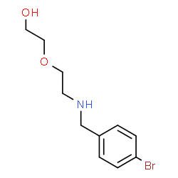 ChemSpider 2D Image | 2-{2-[(4-Bromobenzyl)amino]ethoxy}ethanol | C11H16BrNO2