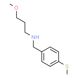 ChemSpider 2D Image | 3-Methoxy-N-[4-(methylsulfanyl)benzyl]-1-propanamine | C12H19NOS