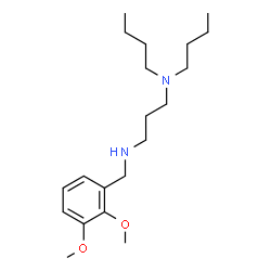 ChemSpider 2D Image | N,N-Dibutyl-N'-(2,3-dimethoxybenzyl)-1,3-propanediamine | C20H36N2O2