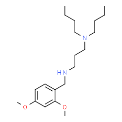 ChemSpider 2D Image | N,N-Dibutyl-N'-(2,4-dimethoxybenzyl)-1,3-propanediamine | C20H36N2O2