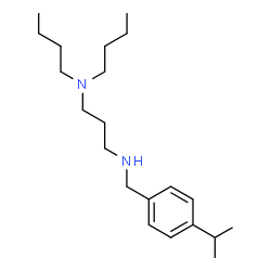 ChemSpider 2D Image | N,N-Dibutyl-N'-(4-isopropylbenzyl)-1,3-propanediamine | C21H38N2