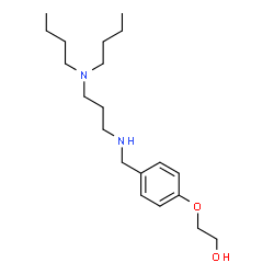 ChemSpider 2D Image | 2-[4-({[3-(Dibutylamino)propyl]amino}methyl)phenoxy]ethanol | C20H36N2O2