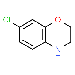 ChemSpider 2D Image | 7-Chloro-3,4-dihydro-2H-1,4-benzoxazine | C8H8ClNO