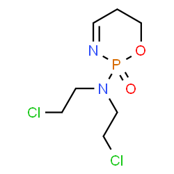 ChemSpider 2D Image | N,N-Bis(2-chloroethyl)-5,6-dihydro-2H-1,3,2-oxazaphosphinin-2-amine 2-oxide | C7H13Cl2N2O2P