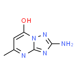 ChemSpider 2D Image | 2-Amino-5-methyl[1,2,4]triazolo[1,5-a]pyrimidin-7-ol | C6H7N5O