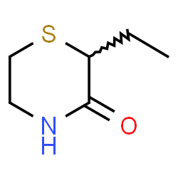 ChemSpider 2D Image | 2-Ethyl-3-thiomorpholinone | C6H11NOS