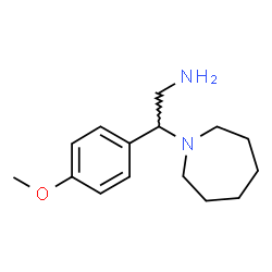 ChemSpider 2D Image | 2-azepan-1-yl-2-(4-methoxyphenyl)ethanamine | C15H24N2O