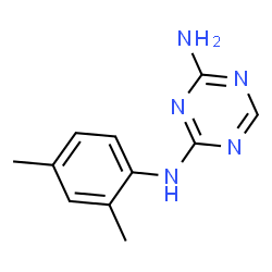 ChemSpider 2D Image | N-(2,4-Dimethylphenyl)-1,3,5-triazine-2,4-diamine | C11H13N5