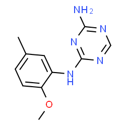 ChemSpider 2D Image | N-(2-Methoxy-5-methylphenyl)-1,3,5-triazine-2,4-diamine | C11H13N5O