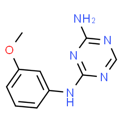 ChemSpider 2D Image | N-(3-Methoxyphenyl)-1,3,5-triazine-2,4-diamine | C10H11N5O