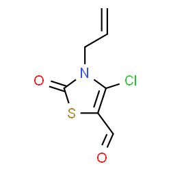 ChemSpider 2D Image | 3-Allyl-4-chloro-2-oxo-2,3-dihydro-1,3-thiazole-5-carbaldehyde | C7H6ClNO2S