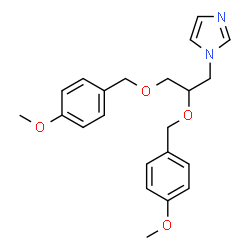 ChemSpider 2D Image | 1-{2,3-Bis[(4-methoxybenzyl)oxy]propyl}-1H-imidazole | C22H26N2O4
