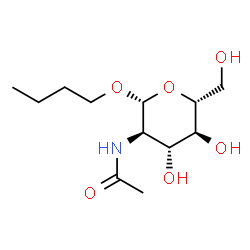 ChemSpider 2D Image | Butyl-2-acetamido-2-deoxy-b-D-glucopyranoside | C12H23NO6