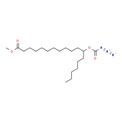 ChemSpider 2D Image | Methyl 12-[(azidocarbonyl)oxy]octadecanoate | C20H37N3O4