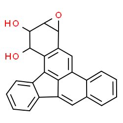 ChemSpider 2D Image | 1a,2,3,13b-Tetrahydroindeno[1',2',3':6,7]tetrapheno[10,11-b]oxirene-2,3-diol | C24H16O3
