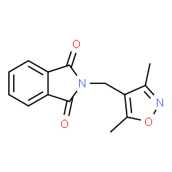 ChemSpider 2D Image | 2-[(3,5-Dimethyl-1,2-oxazol-4-yl)methyl]-1H-isoindole-1,3(2H)-dione | C14H12N2O3