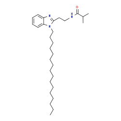 ChemSpider 2D Image | N-[2-(1-Hexadecyl-1H-benzimidazol-2-yl)ethyl]-2-methylpropanamide | C29H49N3O