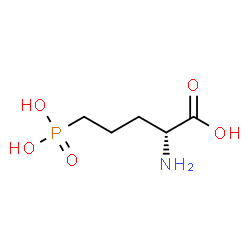 ChemSpider 2D Image | 5-Phosphono-D-norvaline | C5H12NO5P