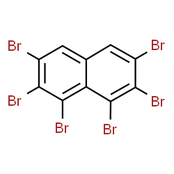 ChemSpider 2D Image | 1,2,3,6,7,8-Hexabromonaphthalene | C10H2Br6